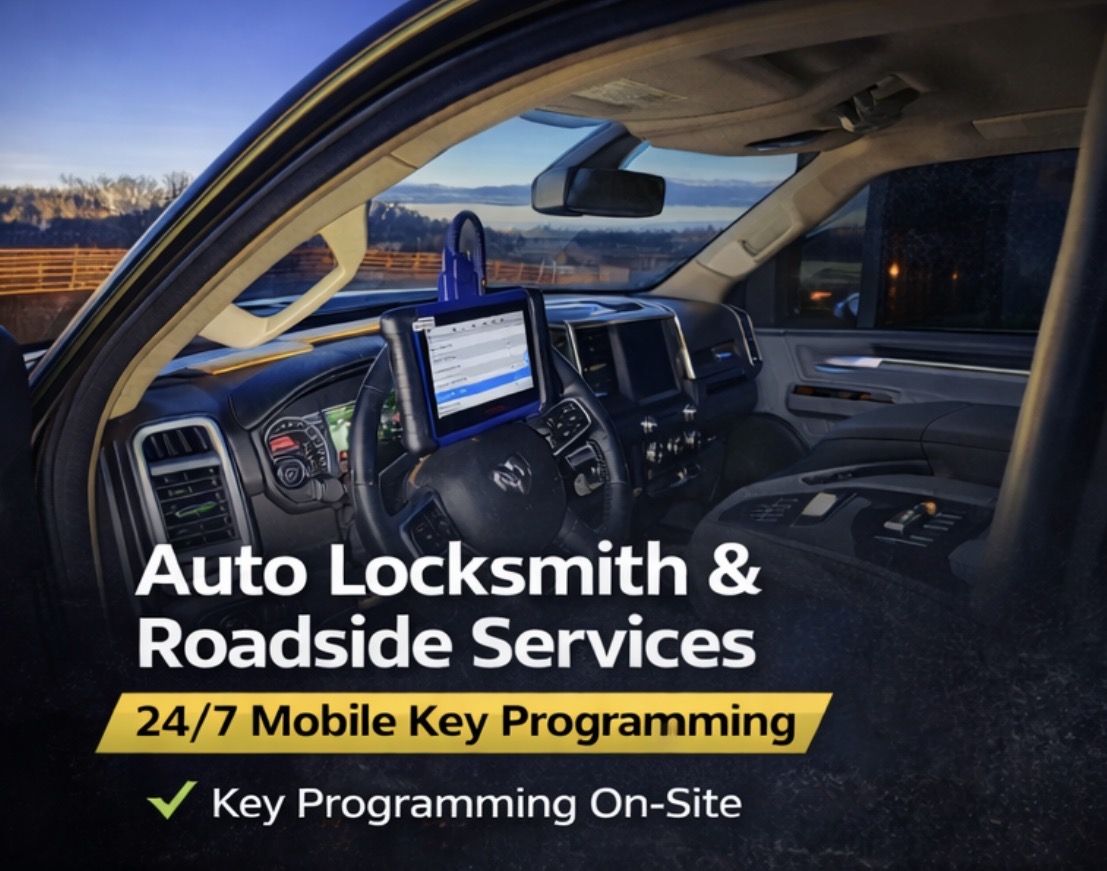 Mobile car key technician service photo